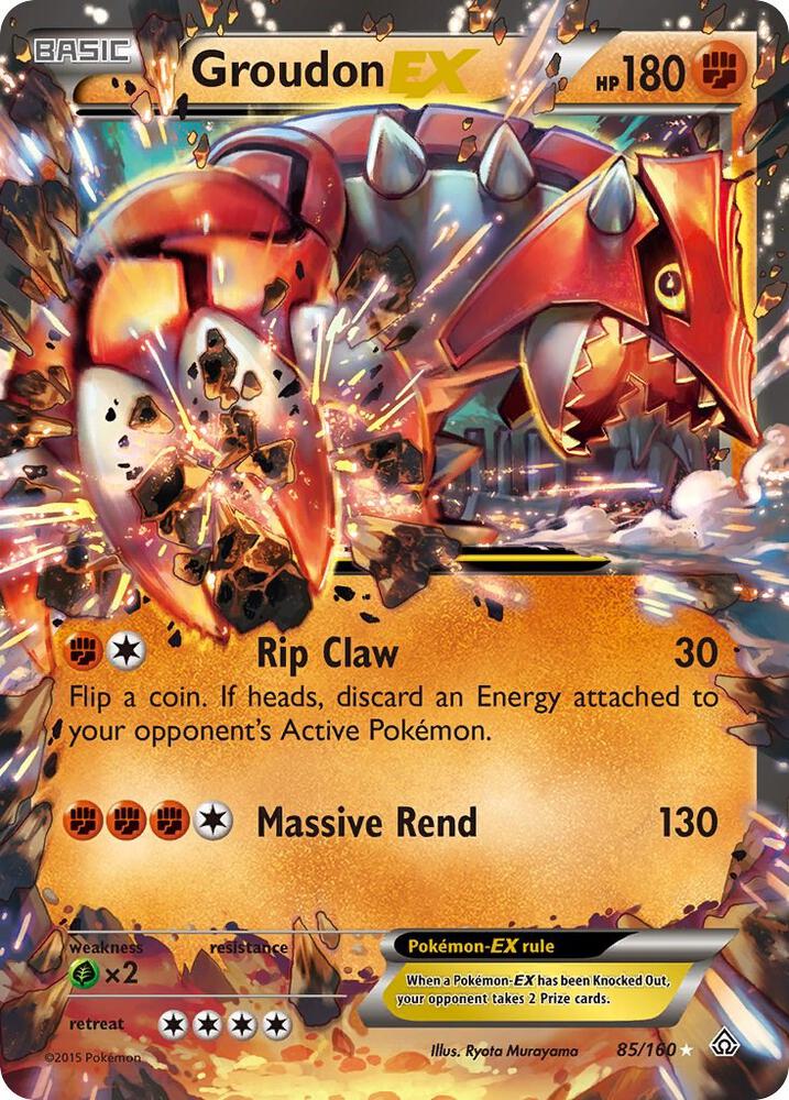 Groudon EX 85/160 (XY - Primal Clash)  - Holofoil | Good Games Cannington