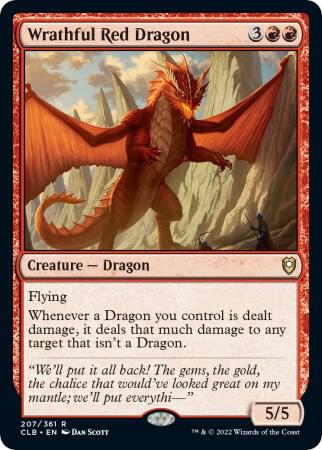 Wrathful Red Dragon 207 (Commander Legends: Battle for Baldur's Gate)  - Foil | Good Games Cannington