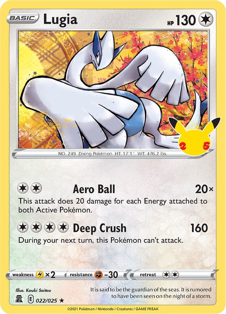 Lugia 022/025 (Celebrations)  - Holofoil | Good Games Cannington