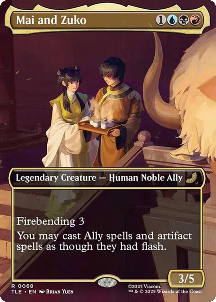 Mai and Zuko  68/317 (Avatar: The Last Airbender: Eternal-Legal)  - Borderless | Good Games Cannington