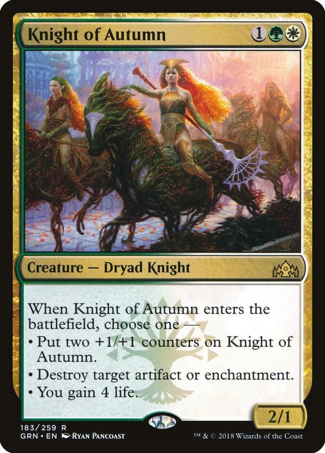 Knight of Autumn 183 (Guilds of Ravnica)  | Good Games Cannington
