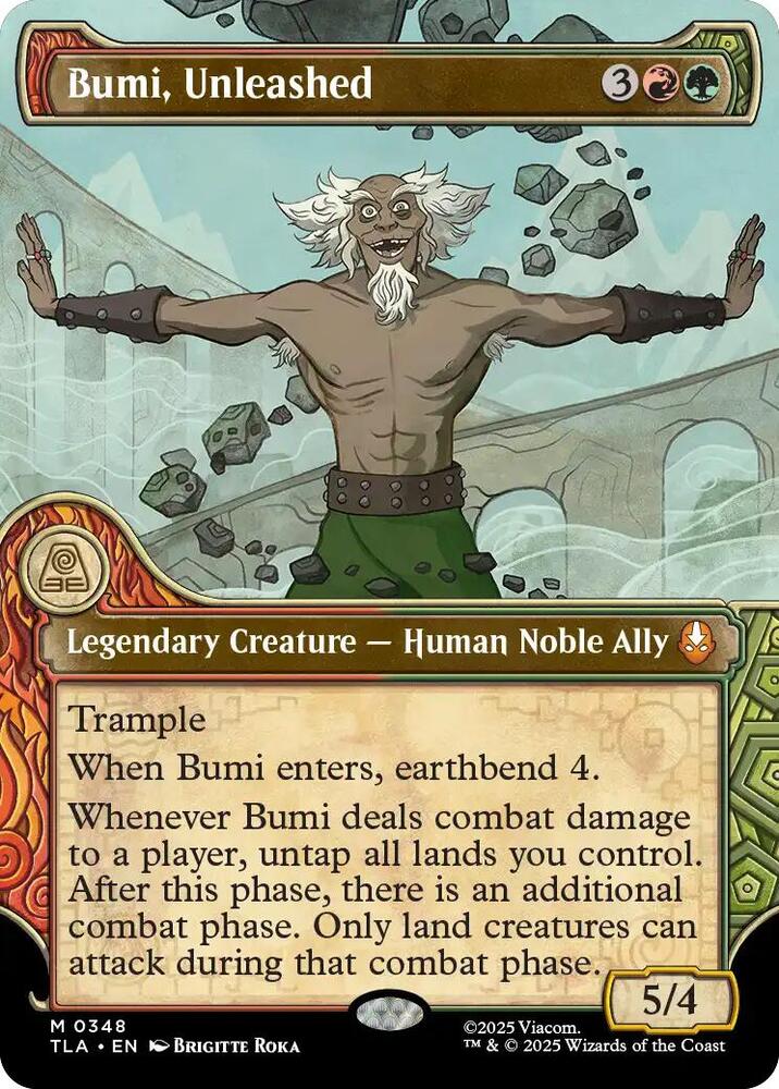 Bumi Unleashed Showcase 348 (Avatar: The Last Airbender)  - Foil | Good Games Cannington