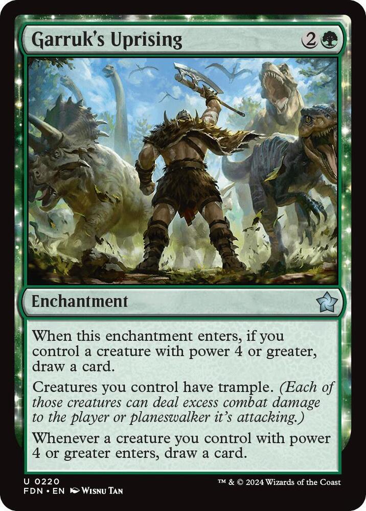 Garruk's Uprising 220 (Foundations)  - Foil | Good Games Cannington