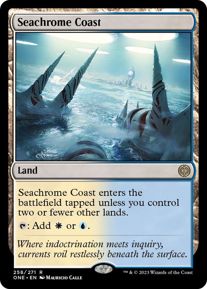 Seachrome Coast 258 (Phyrexia: All Will Be One)  - Foil | Good Games Cannington
