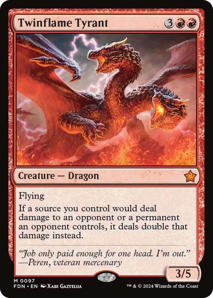 Twinflame Tyrant 97/291 (Foundations)  | Good Games Cannington