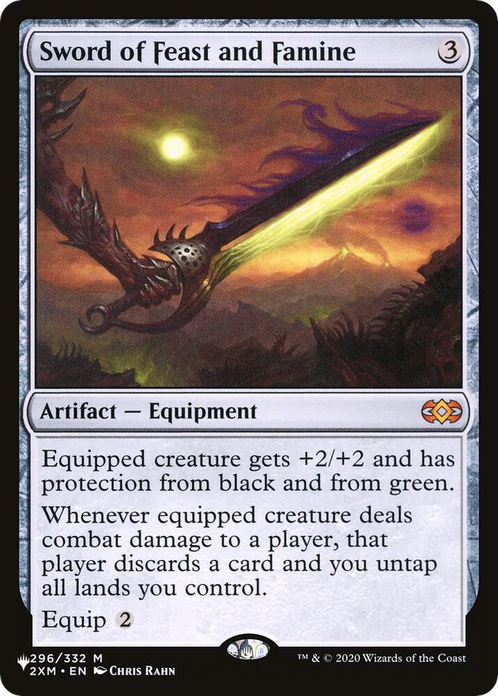 Sword of Feast and Famine 2XM-296/5075 (The List Reprints)  | Good Games Cannington