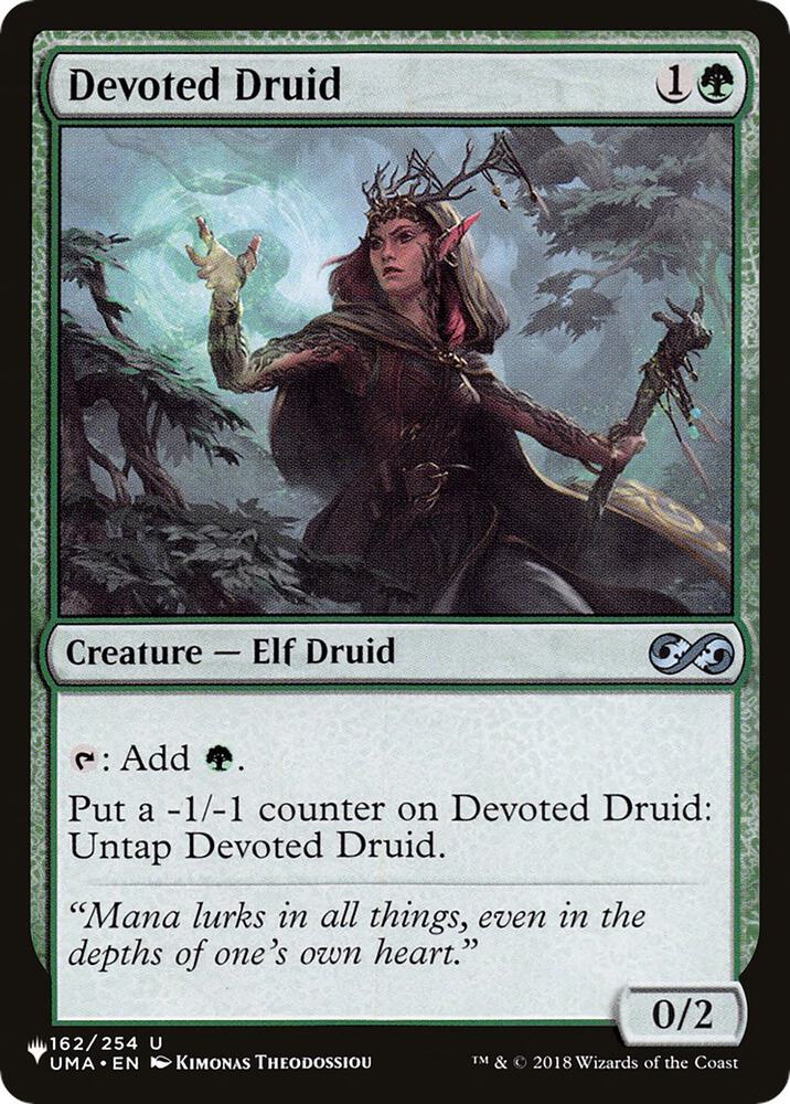 Devoted Druid UMA UMA-162/5075 (The List Reprints)  | Good Games Cannington