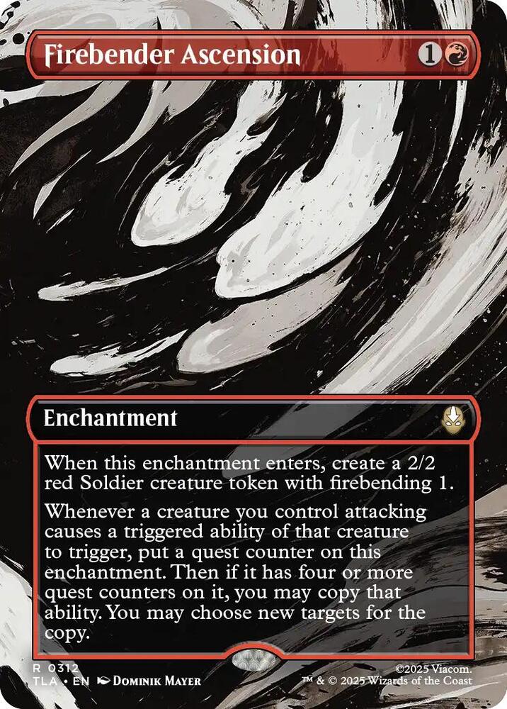 Firebender Ascension  312/286 (Avatar: The Last Airbender)  - Borderless | Good Games Cannington