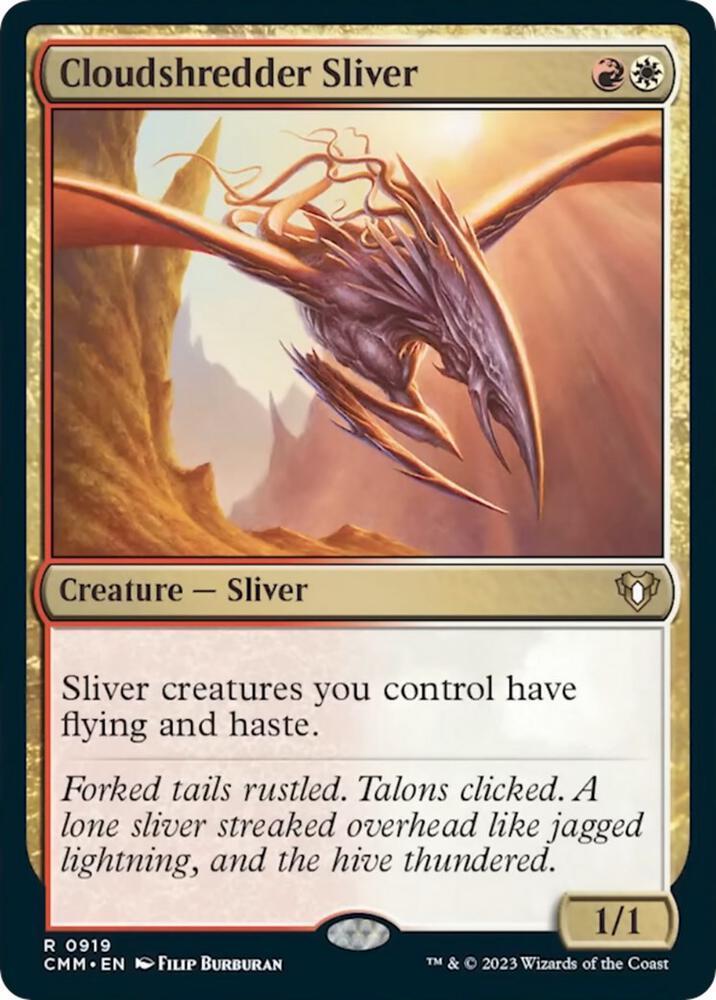 Cloudshredder Sliver 919/451 (Commander Masters)  | Good Games Cannington