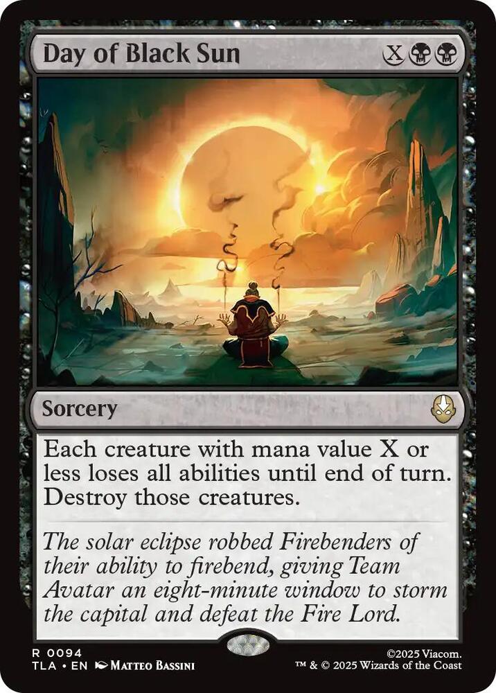 Day of Black Sun 94 (Avatar: The Last Airbender)  - Foil | Good Games Cannington