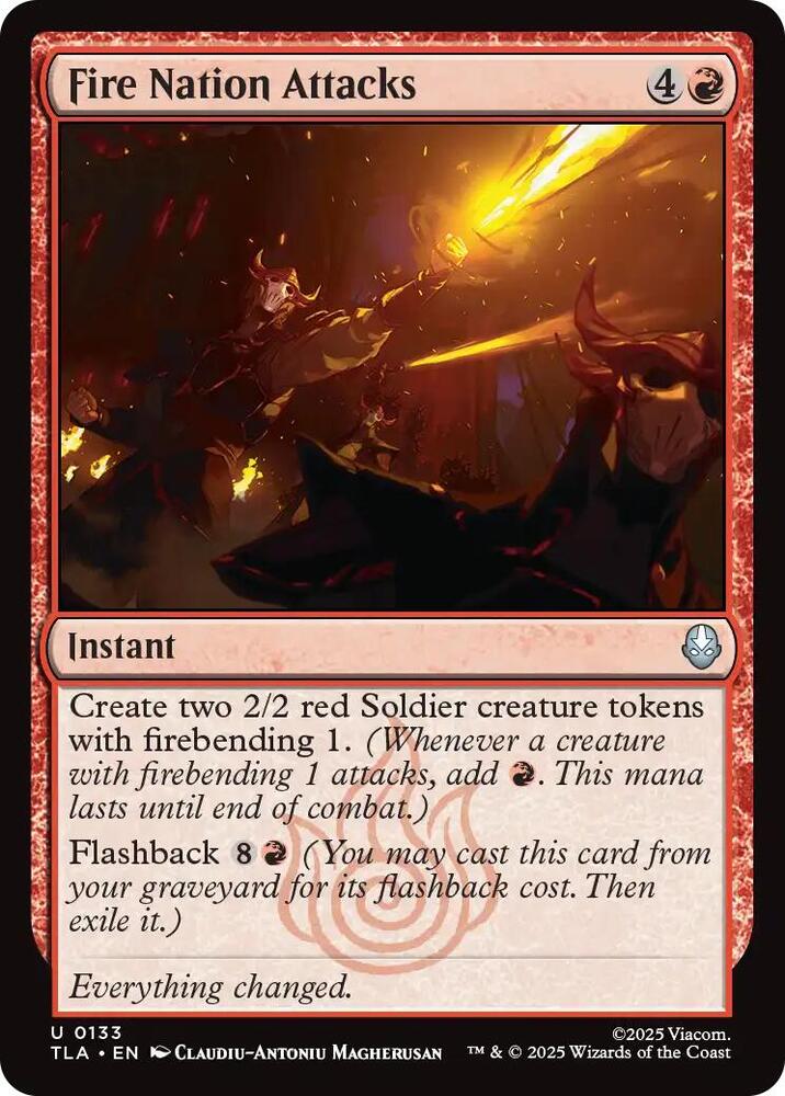 Fire Nation Attacks 133 (Avatar: The Last Airbender)  - Foil | Good Games Cannington