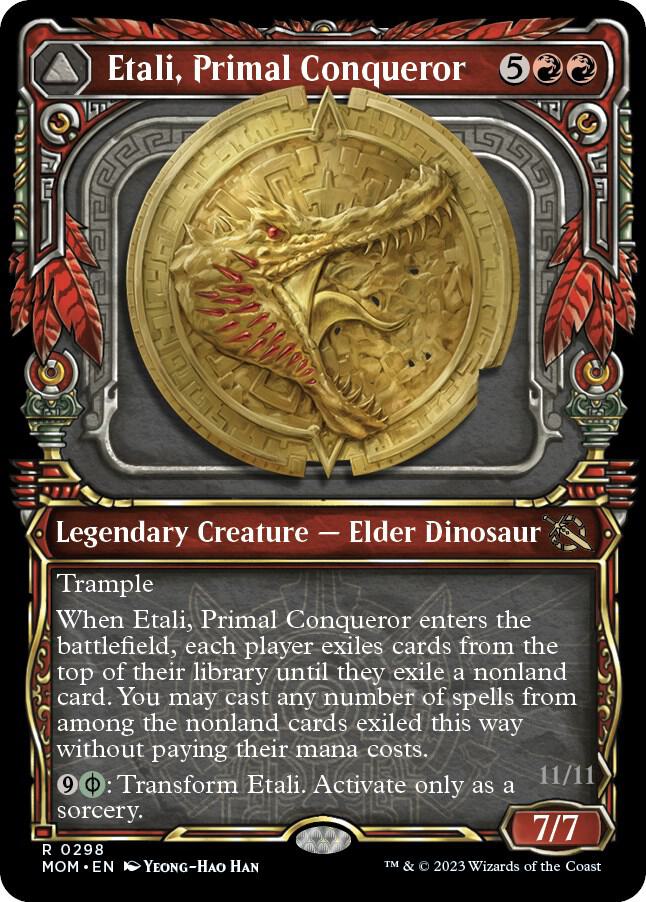 Etali Primal Conqueror Showcase 298 (March of the Machine)  - Foil | Good Games Cannington
