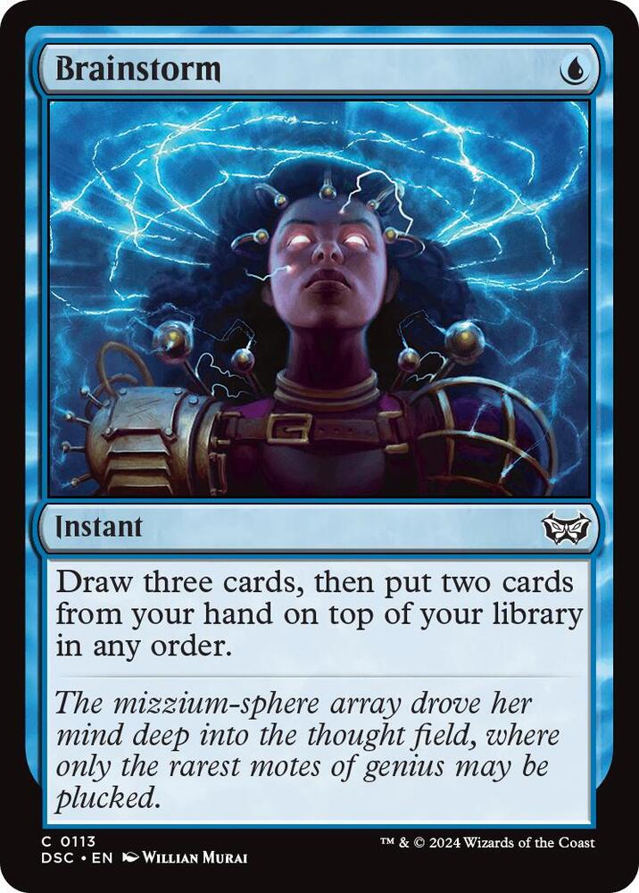 Brainstorm 113/40 (Commander: Duskmourn: House of Horror)  | Good Games Cannington