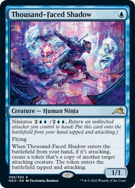 Thousand-Faced Shadow 86/302 (Kamigawa: Neon Dynasty)  - Foil | Good Games Cannington
