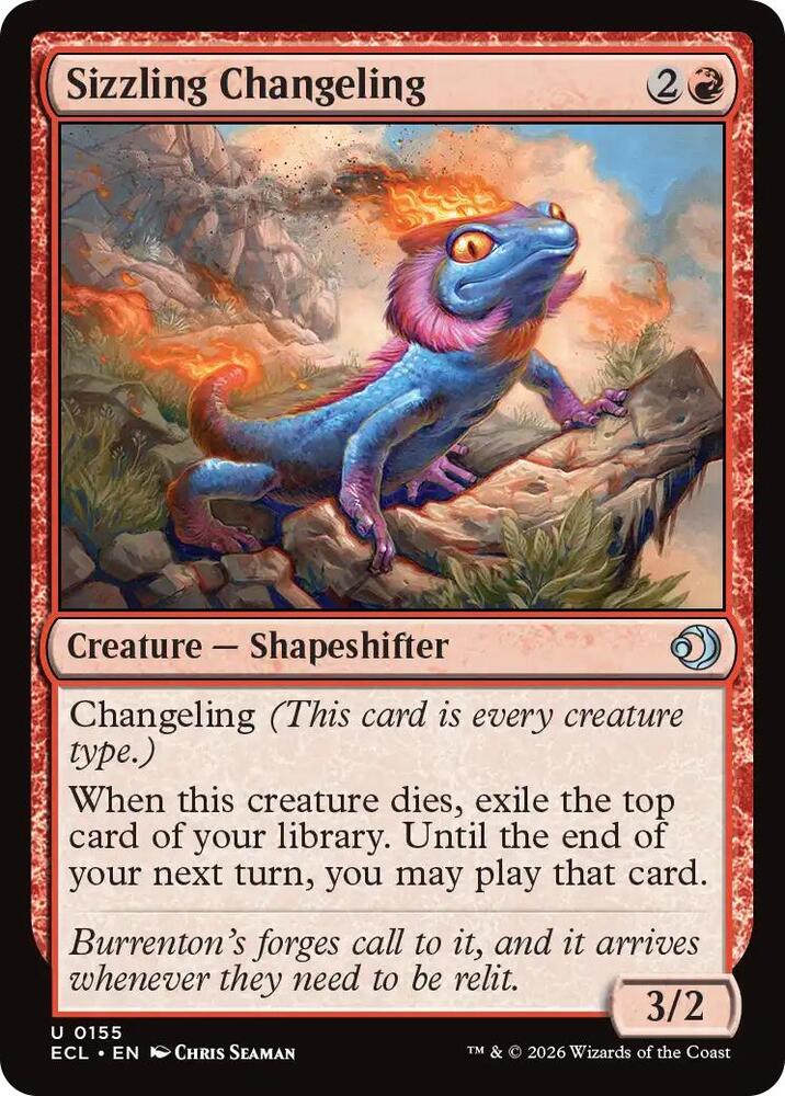 Sizzling Changeling 155 (Lorwyn Eclipsed)  - Foil | Good Games Cannington