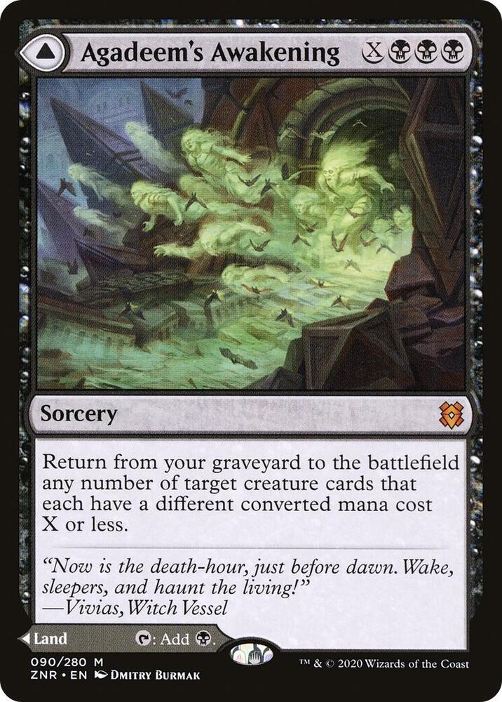 Agadeem's Awakening // Agadeem, the Undercrypt 90 (Zendikar Rising)  - Foil | Good Games Cannington