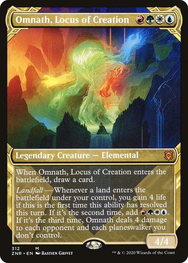 Omnath, Locus of Creation 312/280 (Zendikar Rising)  - Showcase | Good Games Cannington