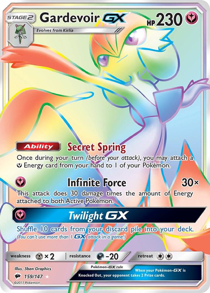 Gardevoir GX 159/147 (SM - Burning Shadows)  - Holofoil | Good Games Cannington