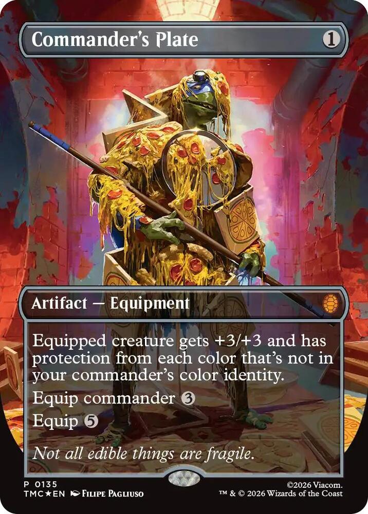 Commanders Plate Borderless 135 (Commander: Teenage Mutant Ninja Turtles)  - Foil | Good Games Cannington