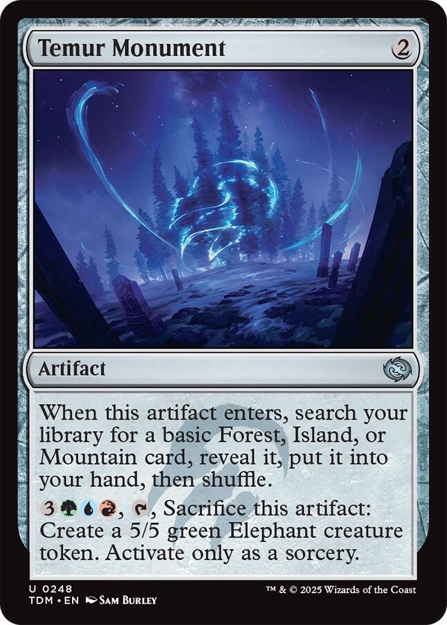 Temur Monument 248 (Tarkir: Dragonstorm)  - Foil | Good Games Cannington