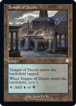 Temple of Deceit Retro Frame 205/40 (Commander: The Brothers' War)  | Good Games Cannington