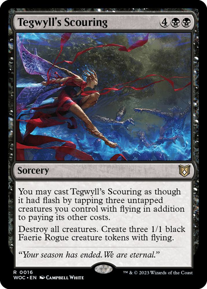 Tegwylls Scouring 16 (Commander: Wilds of Eldraine)  | Good Games Cannington