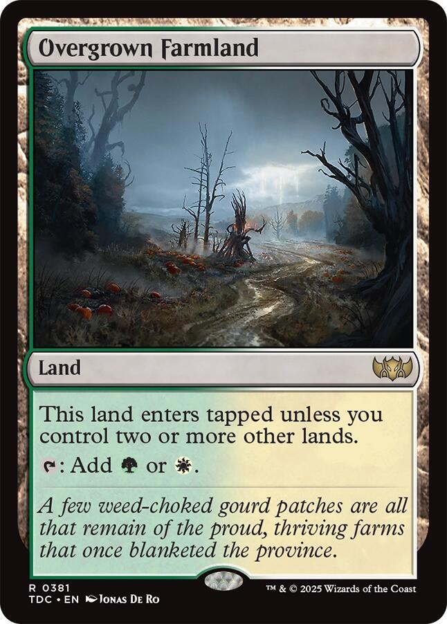 Overgrown Farmland 381 (Commander: Tarkir: Dragonstorm)  | Good Games Cannington