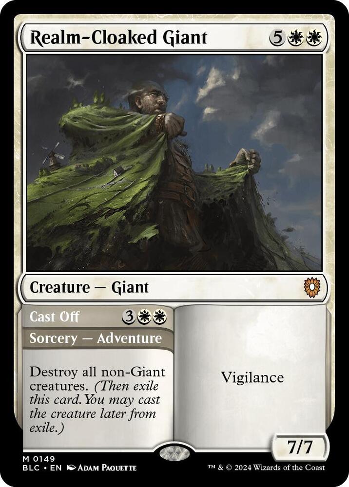 Realm-Cloaked Giant // Cast Off 149 (Commander: Bloomburrow)  | Good Games Cannington