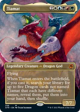 Tiamat Borderless 298 (Adventures in the Forgotten Realms)  - Foil | Good Games Cannington