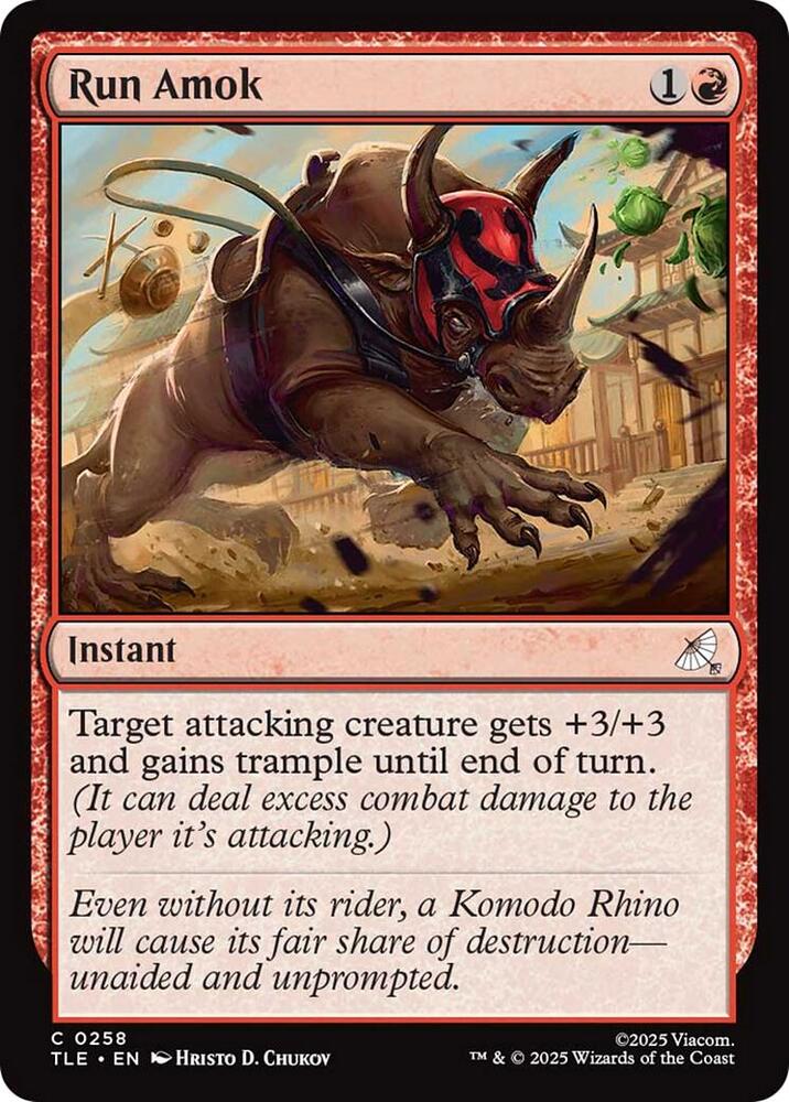 Run Amok 0258 258 (Avatar: The Last Airbender: Eternal-Legal)  - Foil | Good Games Cannington