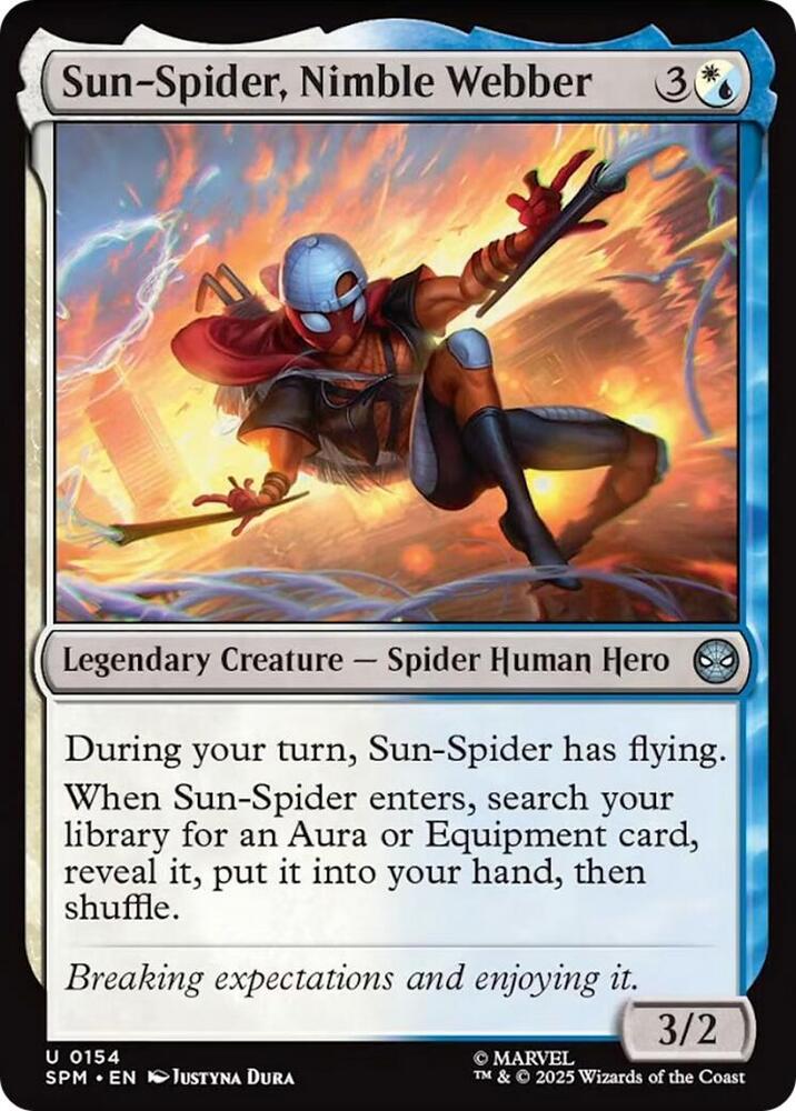 Sun Spider Nimble Webber 154 (Marvel's Spider-Man)  - Foil | Good Games Cannington