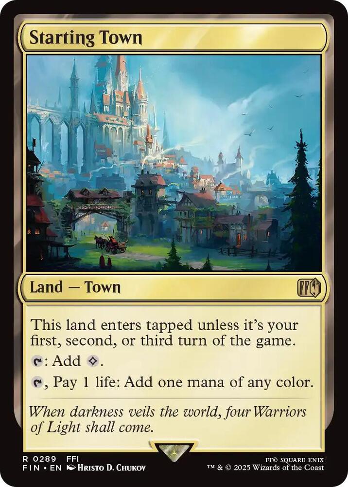 Starting Town 289 (FINAL FANTASY)  - Foil | Good Games Cannington