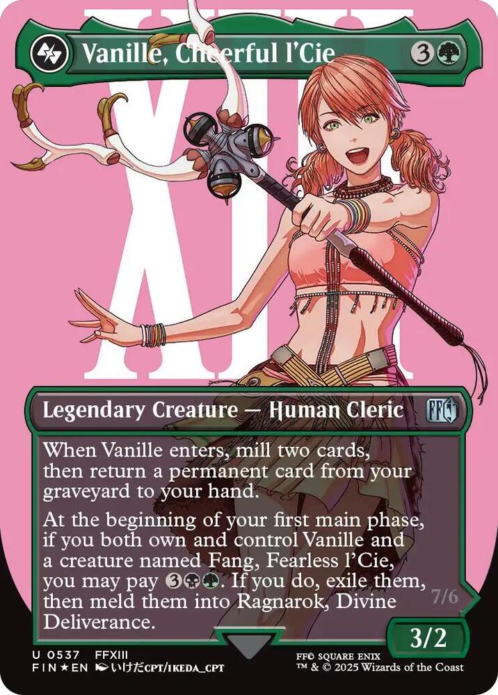 Vanille, Cheerful l'Cie 537/309 (FINAL FANTASY)  - Borderless Surge Foil | Good Games Cannington