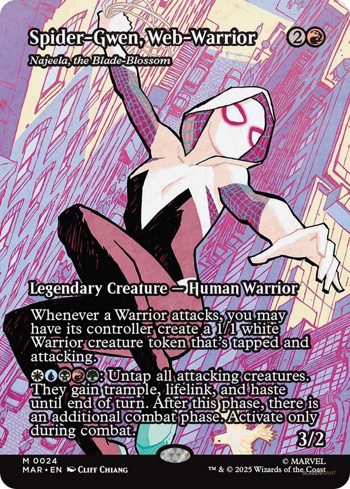 Spider-Gwen, Web Warrior - Najeela, the Blade Blossom 24 (Marvel Universe Eternal-Legal)  - Borderless | Good Games Cannington