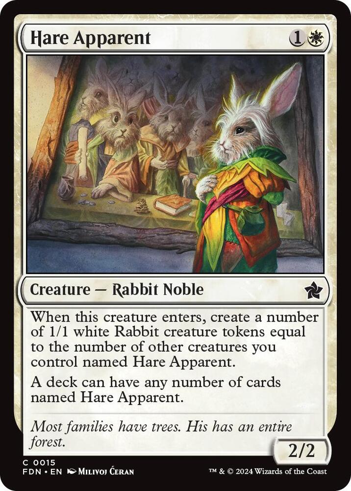 Hare Apparent 15 (Foundations)  - Foil | Good Games Cannington