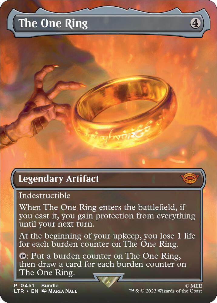 The One Ring Borderless LTR Bundle 451 (Unique and Miscellaneous Promos)  - Foil | Good Games Cannington