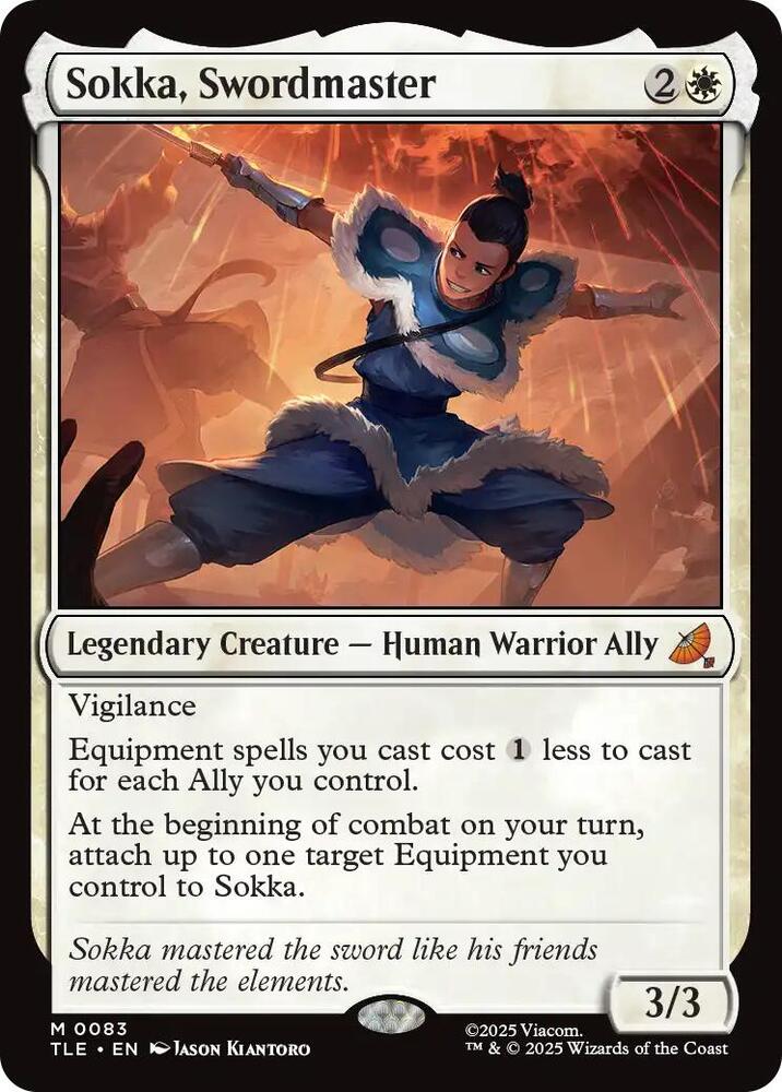 Sokka, Swordmaster 83 (Avatar: The Last Airbender: Eternal-Legal)  - Foil | Good Games Cannington