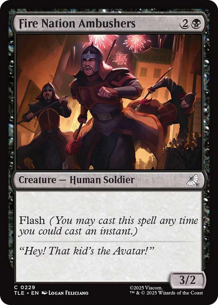 Fire Nation Ambushers 229 (Avatar: The Last Airbender: Eternal-Legal)  - Foil | Good Games Cannington