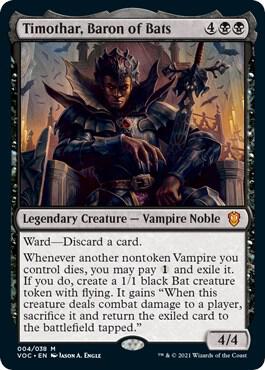 Timothar Baron of Bats 4 (Commander: Innistrad: Crimson Vow)  | Good Games Cannington