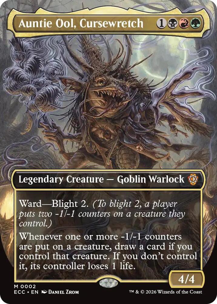 Auntie Ool, Cursewretch 2 (Commander: Lorwyn Eclipsed)  - Borderless | Good Games Cannington