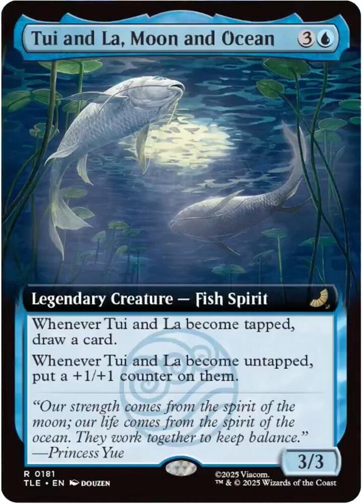 Tui and La, Moon and Ocean 181/0 (Avatar: The Last Airbender: Eternal-Legal)  - Extended Art Foil | Good Games Cannington