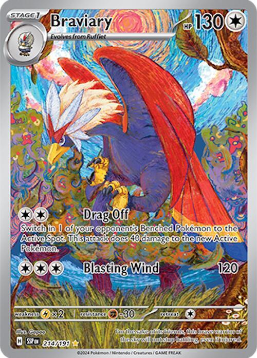 Braviary 214/191 (SV08: Surging Sparks)  - Holofoil | Good Games Cannington