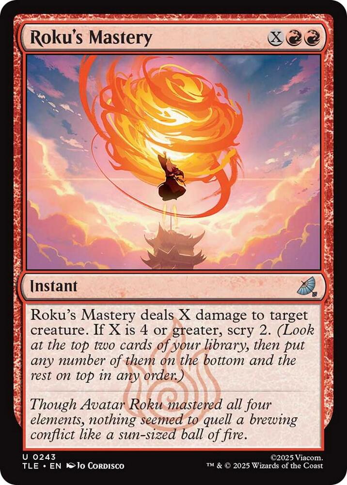 Rokus Mastery 243 (Avatar: The Last Airbender: Eternal-Legal)  - Foil | Good Games Cannington