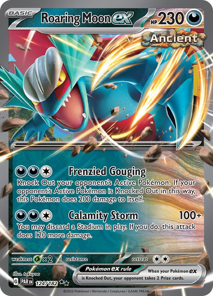 Roaring Moon ex 124/182 (SV04: Paradox Rift)  - Holofoil | Good Games Cannington