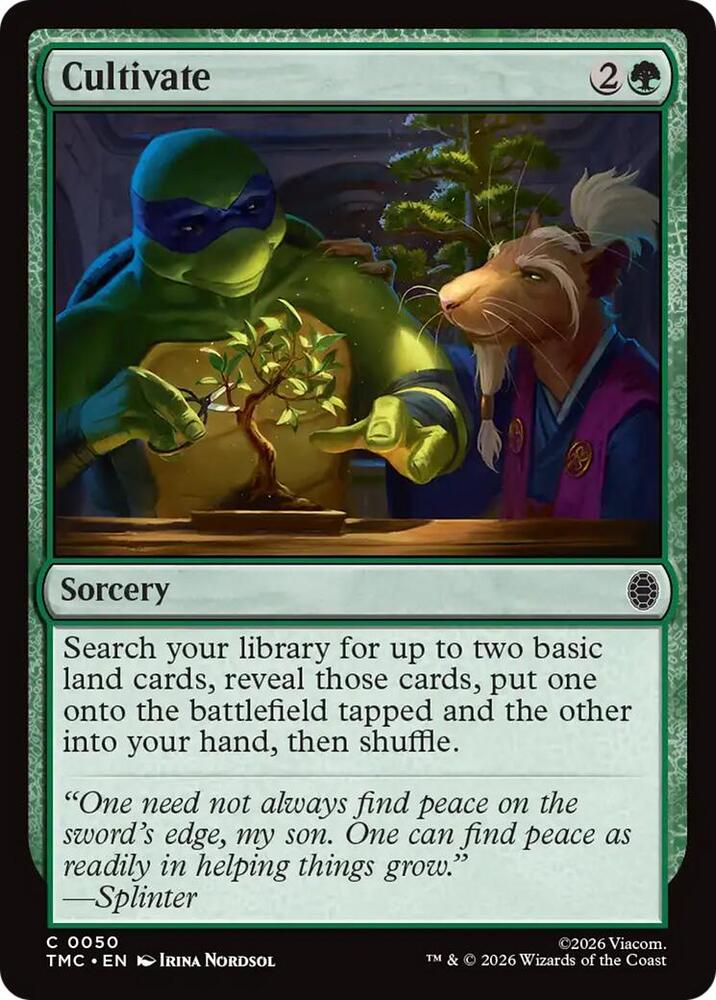 Cultivate 50 (Commander: Teenage Mutant Ninja Turtles)  - Surge Foil | Good Games Cannington