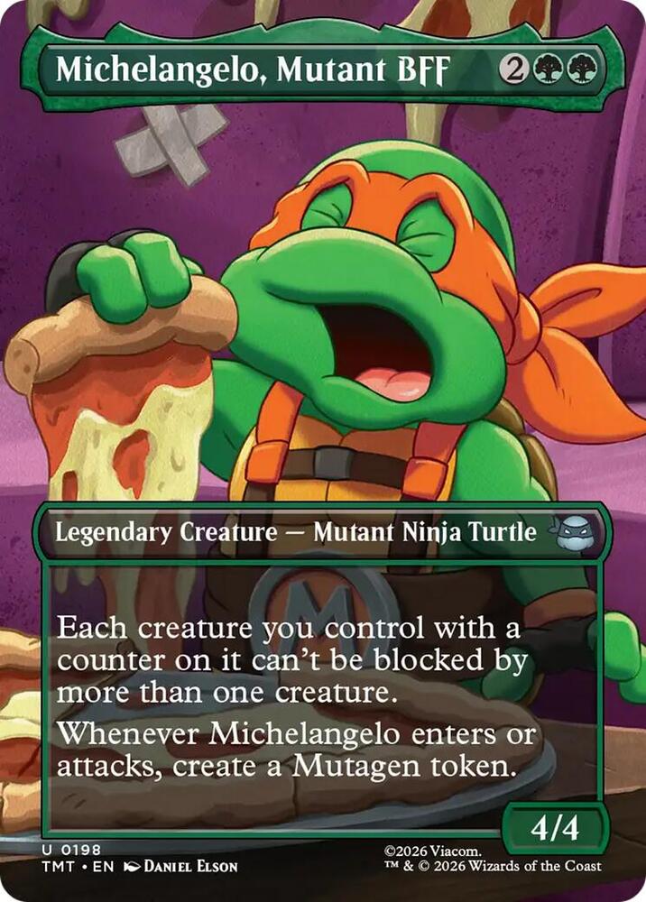 Michelangelo, Mutant BFF 198/190 (Teenage Mutant Ninja Turtles)  - Borderless  | Good Games Cannington