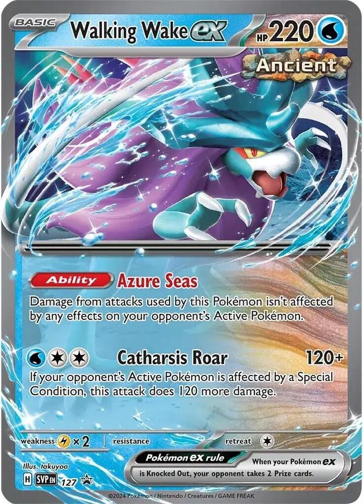 Walking Wake ex 127 (SV: Scarlet & Violet Promo Cards)  - Holofoil | Good Games Cannington
