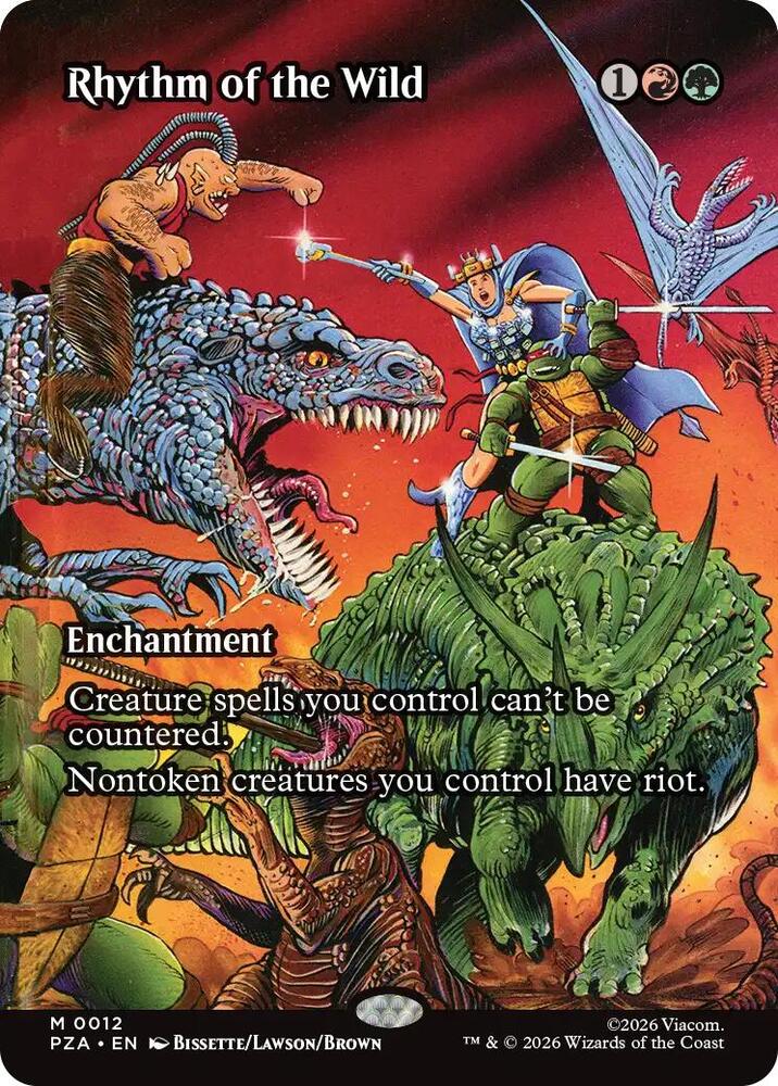 Rhythm of the Wild Borderless 12 (Teenage Mutant Ninja Turtles Source Material)  - Borderless Foil | Good Games Cannington