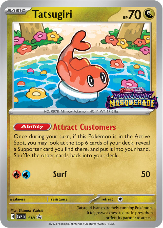 Tatsugiri 118 (SV: Scarlet & Violet Promo Cards)  - Holofoil | Good Games Cannington