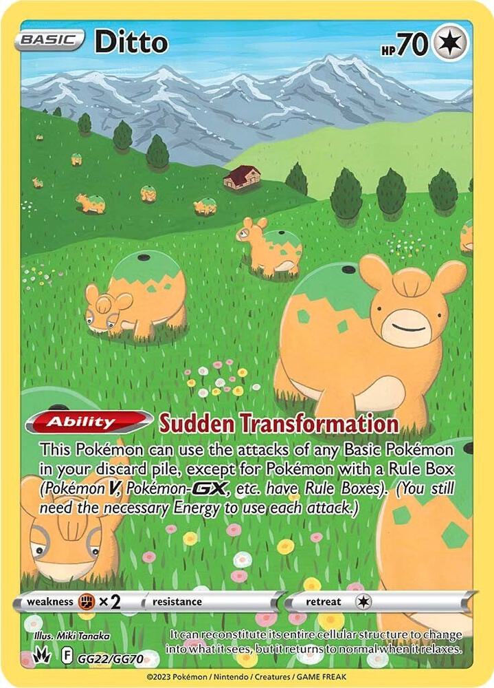 Ditto GG22/GG70 (Crown Zenith: Galarian Gallery)  - Holofoil | Good Games Cannington